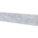 Backsplash 42 X 1 X 4 inch Carrara White Bathroom Vanity Backsplash