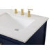 Sinclaire 60 X 22 X 34 inch Blue Vanity Sink Set