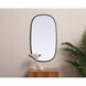 Brynn 36 X 20 inch Black Mirror in 20 x 36