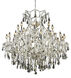 Maria Theresa 24 Light 36 inch Chrome Dining Chandelier Ceiling Light in Clear