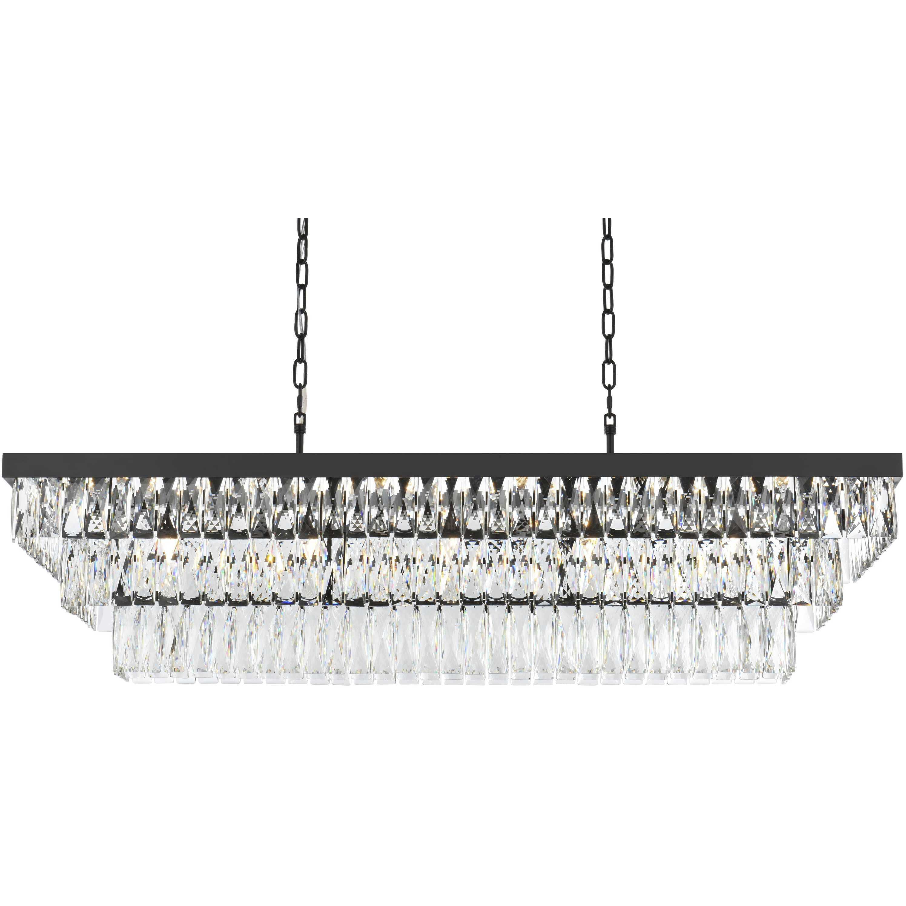 Josephine 17 Light 16 inch Black Chandelier Ceiling Light