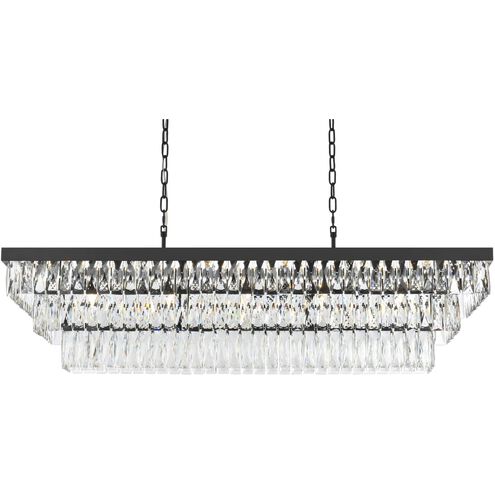 Josephine 17 Light 16 inch Black Chandelier Ceiling Light