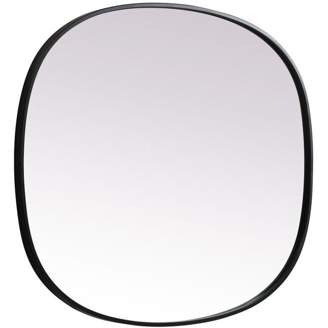 Brynn 36 X 30 inch Black Mirror in 30 x 36