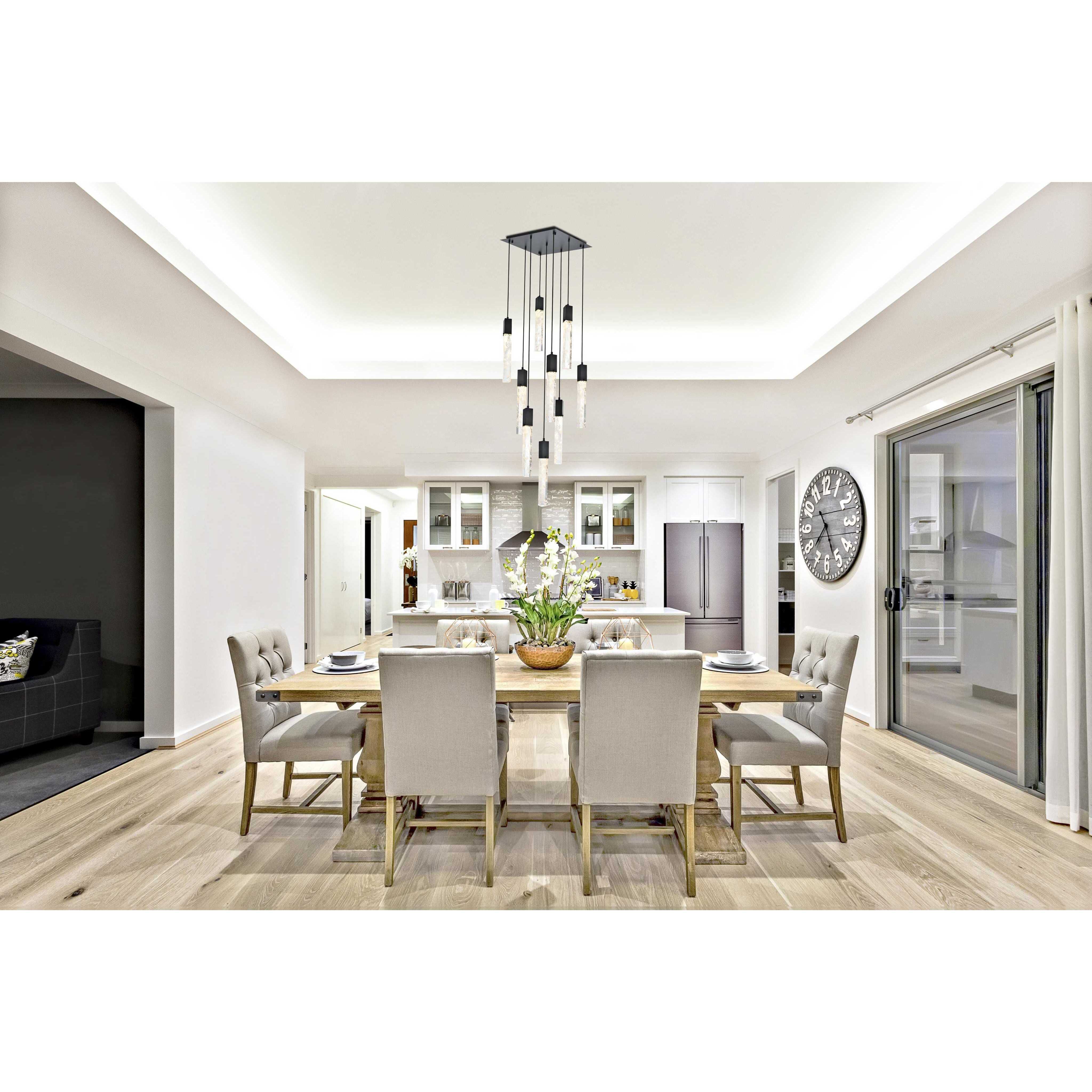 Aurora 9 Light 20 inch Black Pendant Ceiling Light