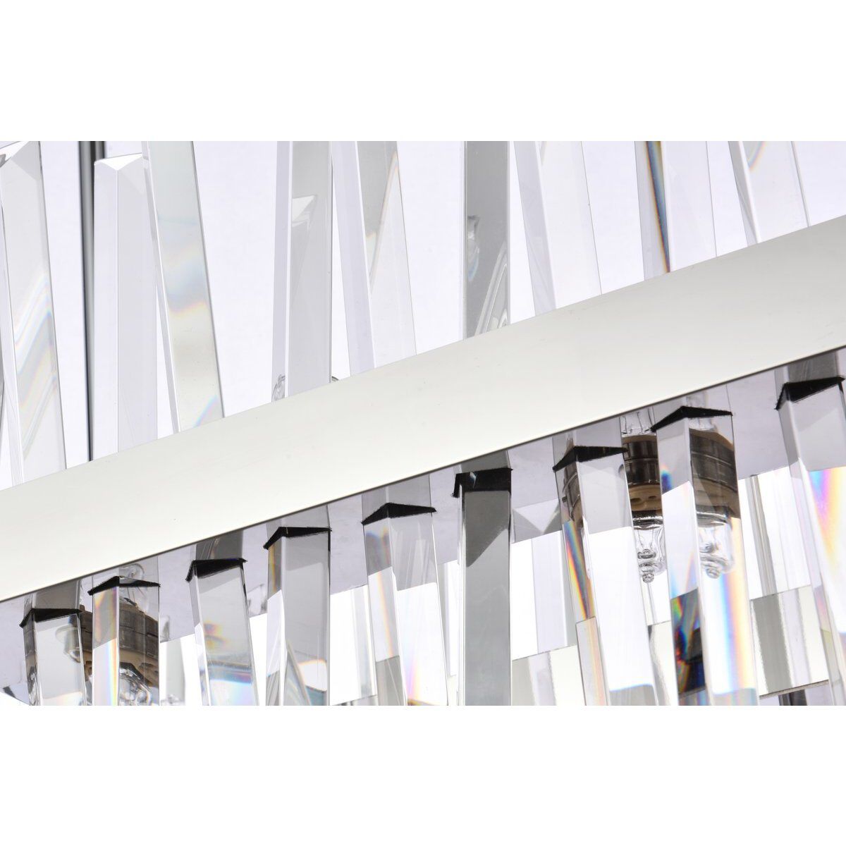 Serephina 20 Light 36 inch Chrome Linear Chandelier Ceiling Light