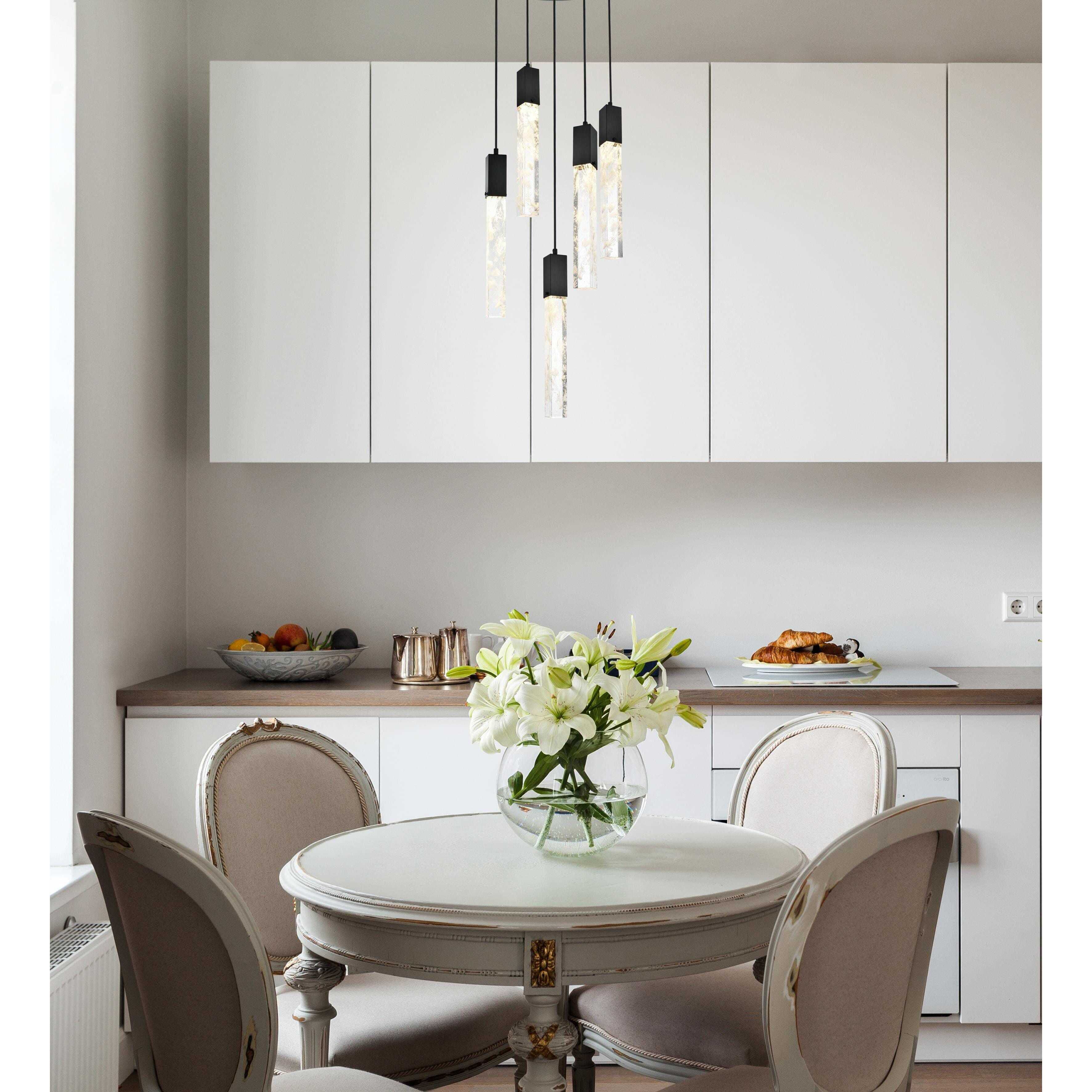 Aurora 5 Light 20 inch Chrome Chandelier Ceiling Light