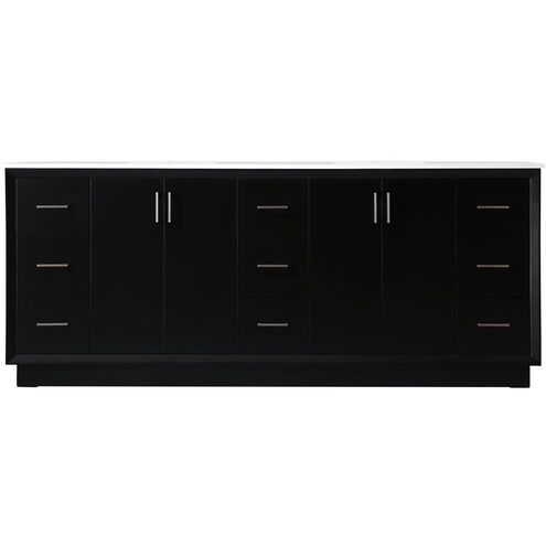 Hayes 84 X 22 X 35 inch Black Vanity Sink Set
