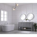 Metropolis 60 X 22 X 34 inch Grey Vanity Sink Set