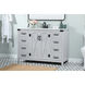 Grant 48 X 19 X 34 inch Grey Vanity Sink Set