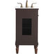 Lexington 19 X 18 X 35 inch Walnut Vanity Sink Set 