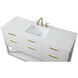 Larkin 60 X 22 X 34 inch White Vanity Sink Set