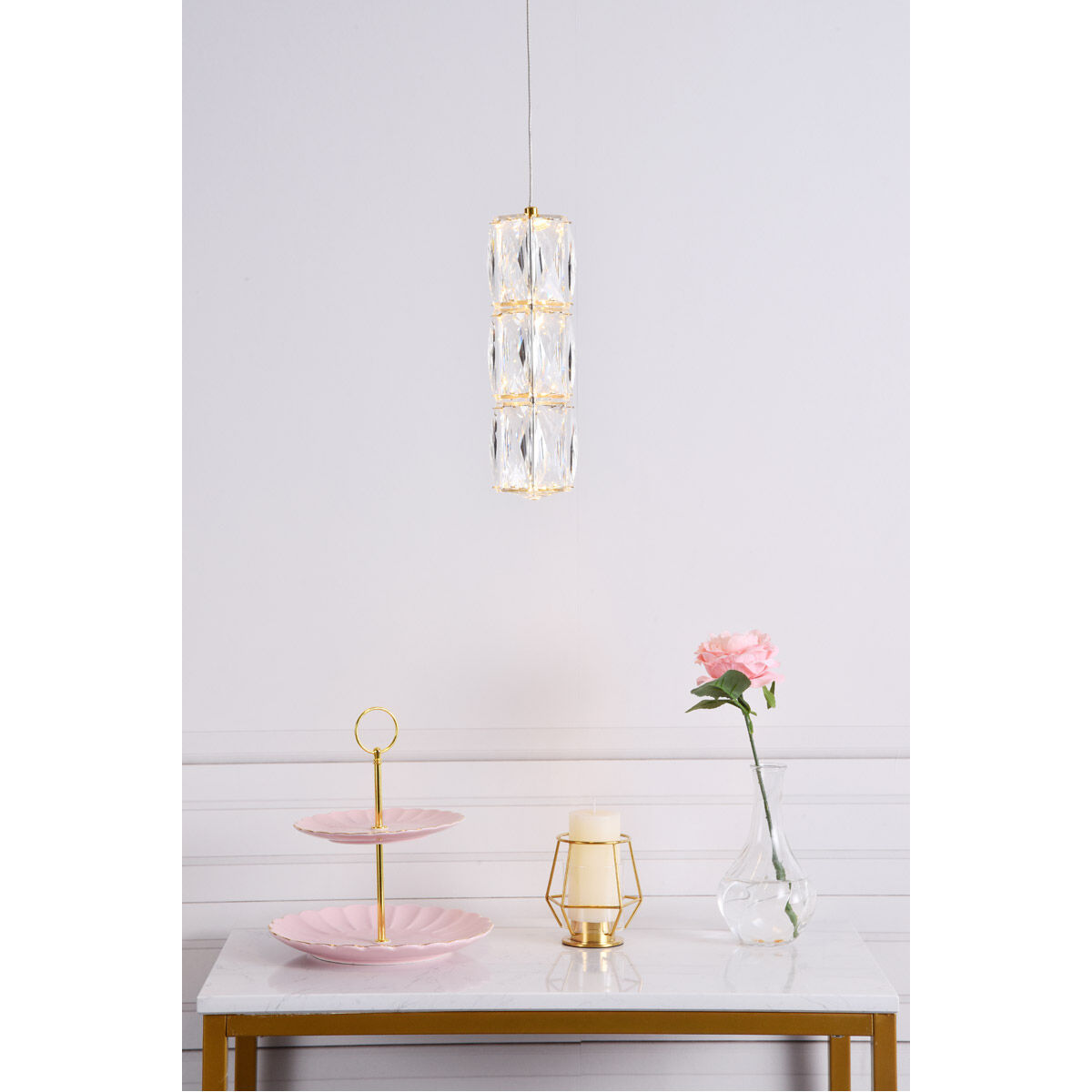 Polaris LED 6 inch Gold Pendant Ceiling Light