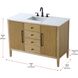 Blakely 48 X 34 inch Linen Oak Bathroom Vanity Cabinet