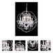 Geneva 6 Light 25 inch Polished Nickel Pendant Ceiling Light in Clear, Urban Classic