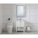 Helios 36 X 27 inch Silver Lighted Wall Mirror 