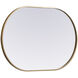 Asha 36 X 24 inch Brass Mirror in 24 x 36