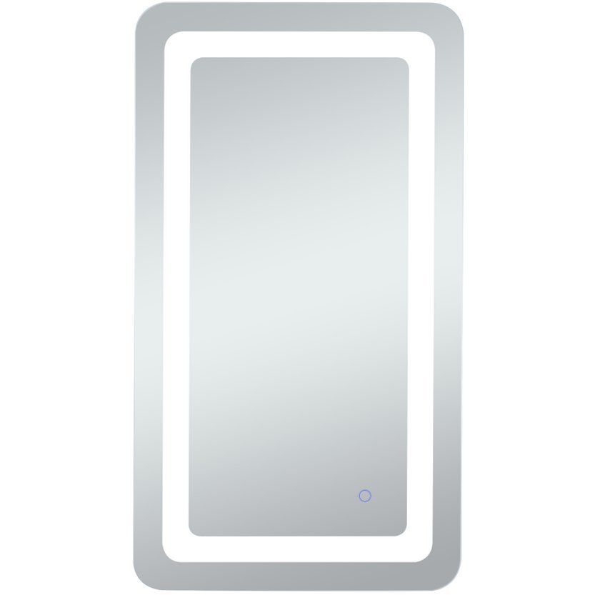 Genesis 36 X 20 inch Glossy White LED Mirror