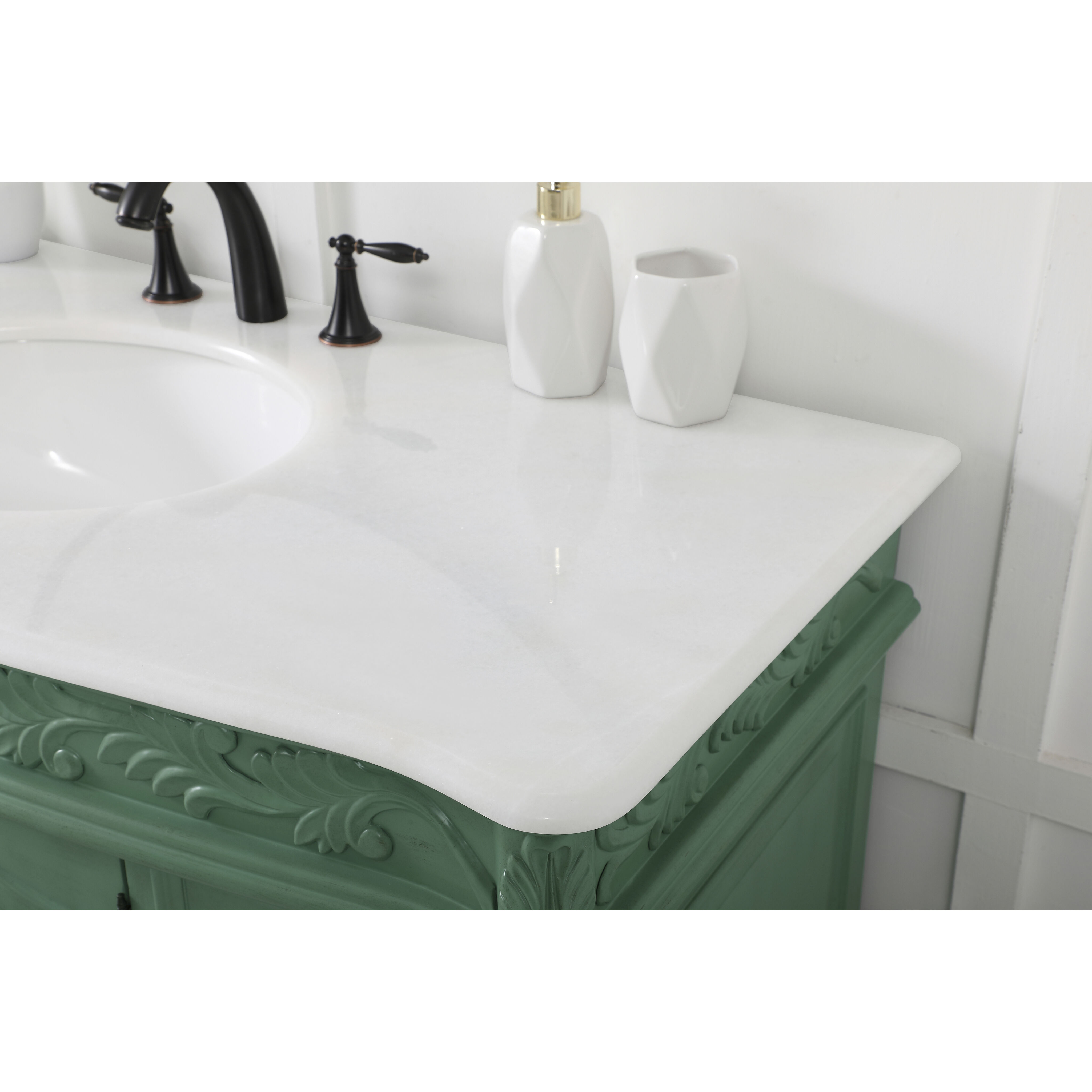 Bordeaux 48 X 22 X 36 inch Vintage Mint Vanity Sink Set