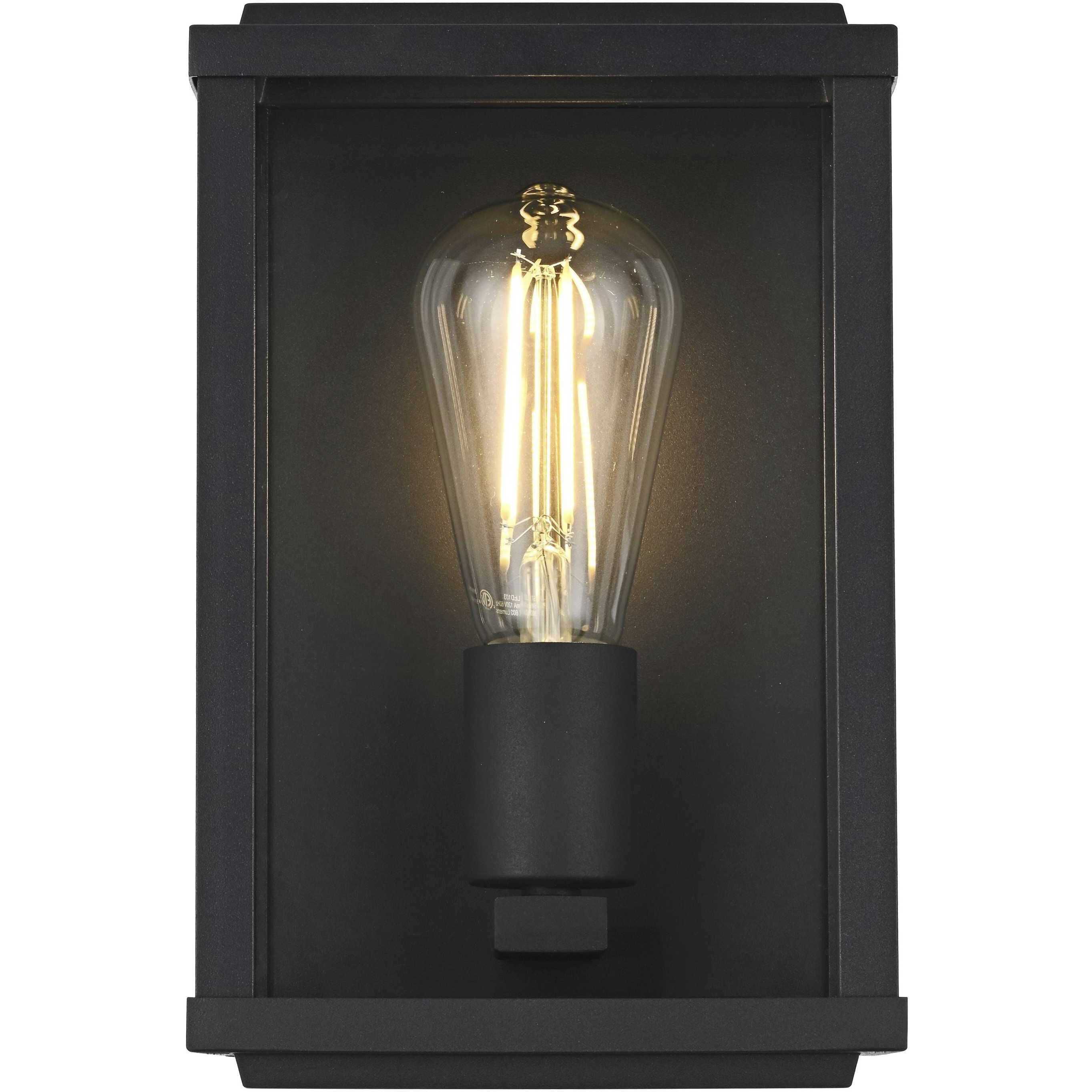 Santos 1 Light 10 inch Black Outdoor Wall Sconce