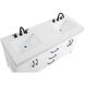 Nathan 60 X 34 inch White Bathroom Vanity Cabinet