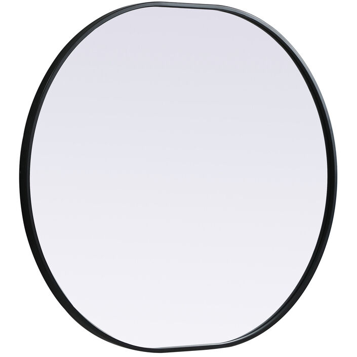 Asha 36 X 30 inch Black Mirror in 30 x 36