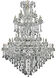 Maria Theresa 85 Light 72 inch Chrome Foyer Ceiling Light in Clear