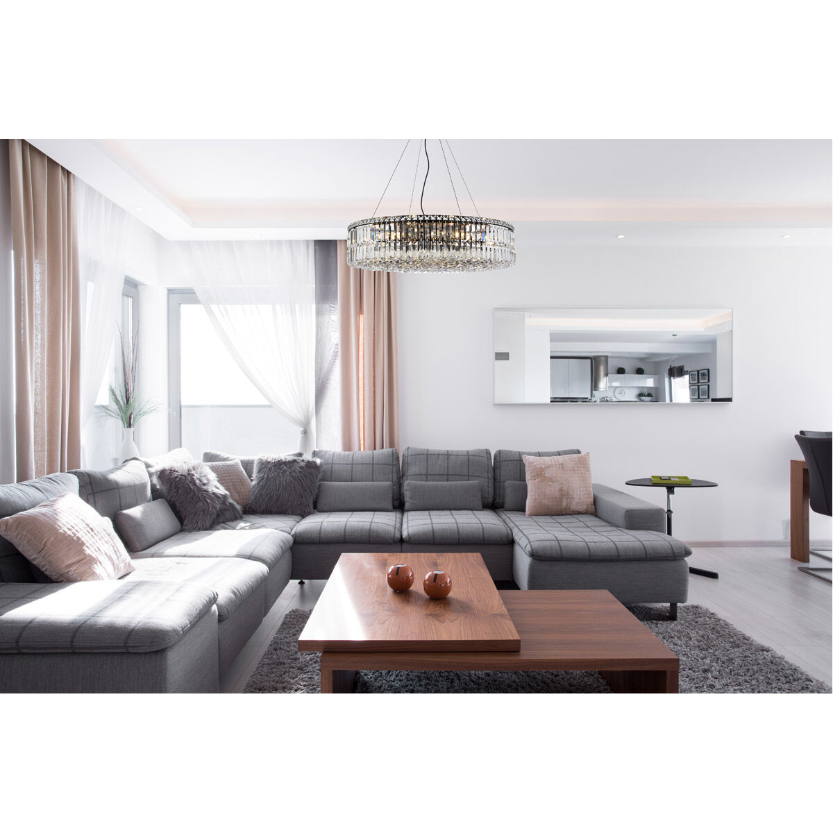 Maxime 18 Light 32 inch Black and Clear Chandelier Ceiling Light