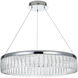 Rune 1 Light 24 inch Chrome Chandelier Ceiling Light