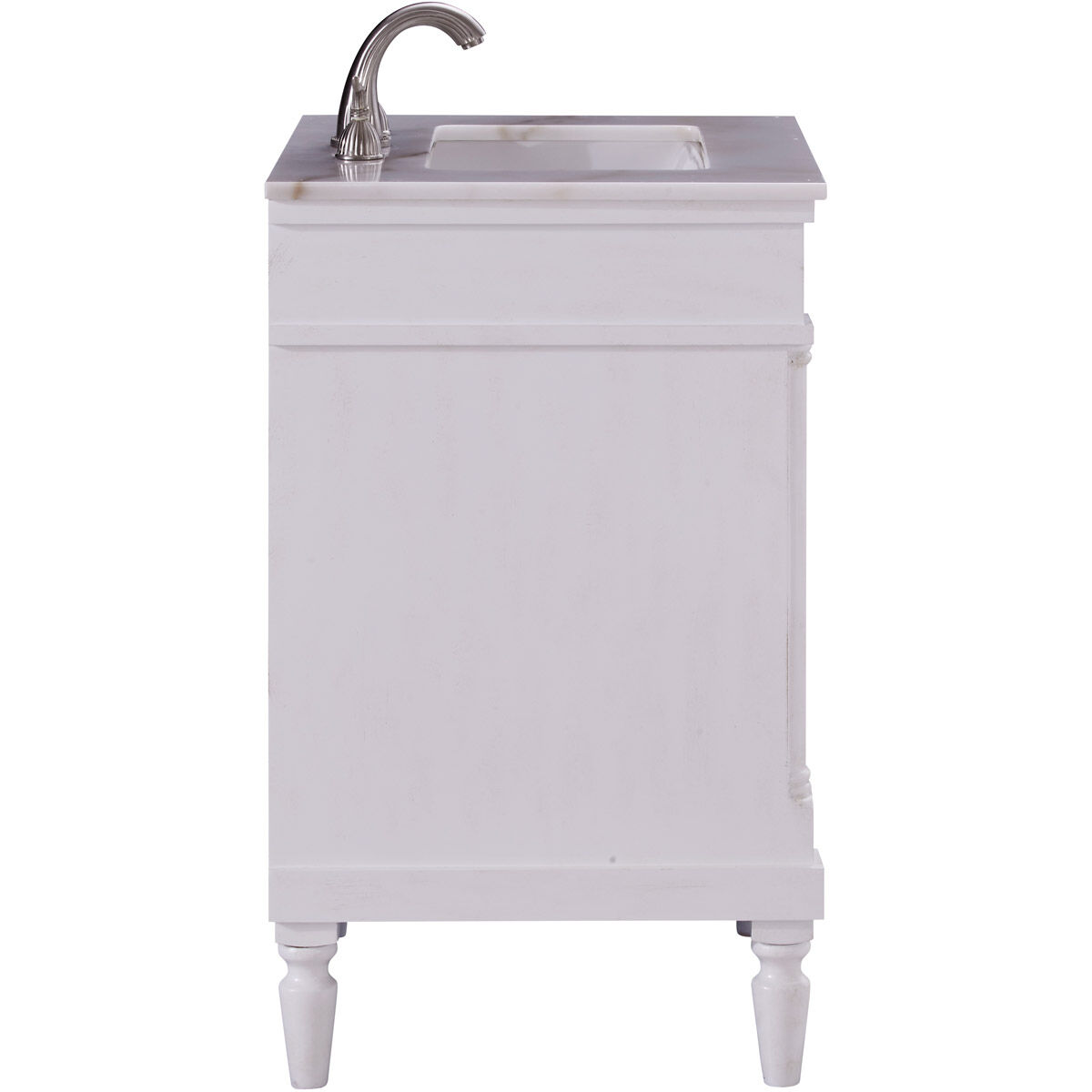Lexington 24 X 21 X 35 inch Antique White with White Marble Vanity Set