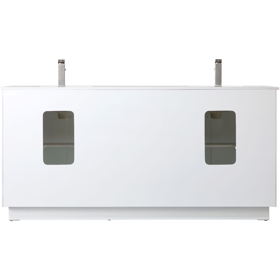 Hayes 72 X 22 X 35 inch White Vanity Sink Set