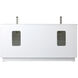Hayes 72 X 22 X 35 inch White Vanity Sink Set