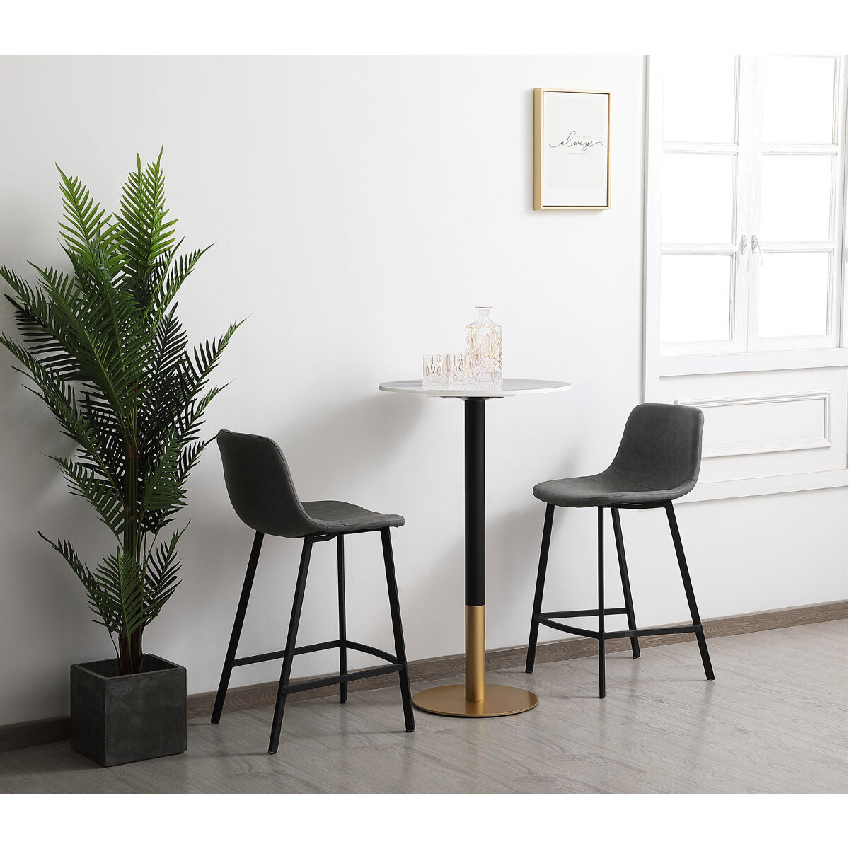 Ronan 40 X 24 inch White Pub Table