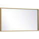 Monet 28 X 28 inch Brass Wall Mirror