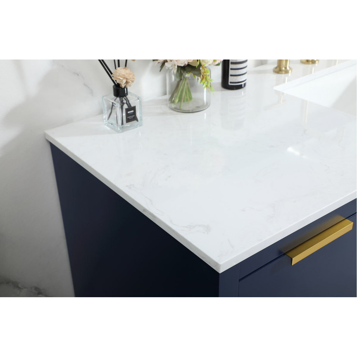 Blake 60 X 22 X 34 inch Blue Vanity Sink Set