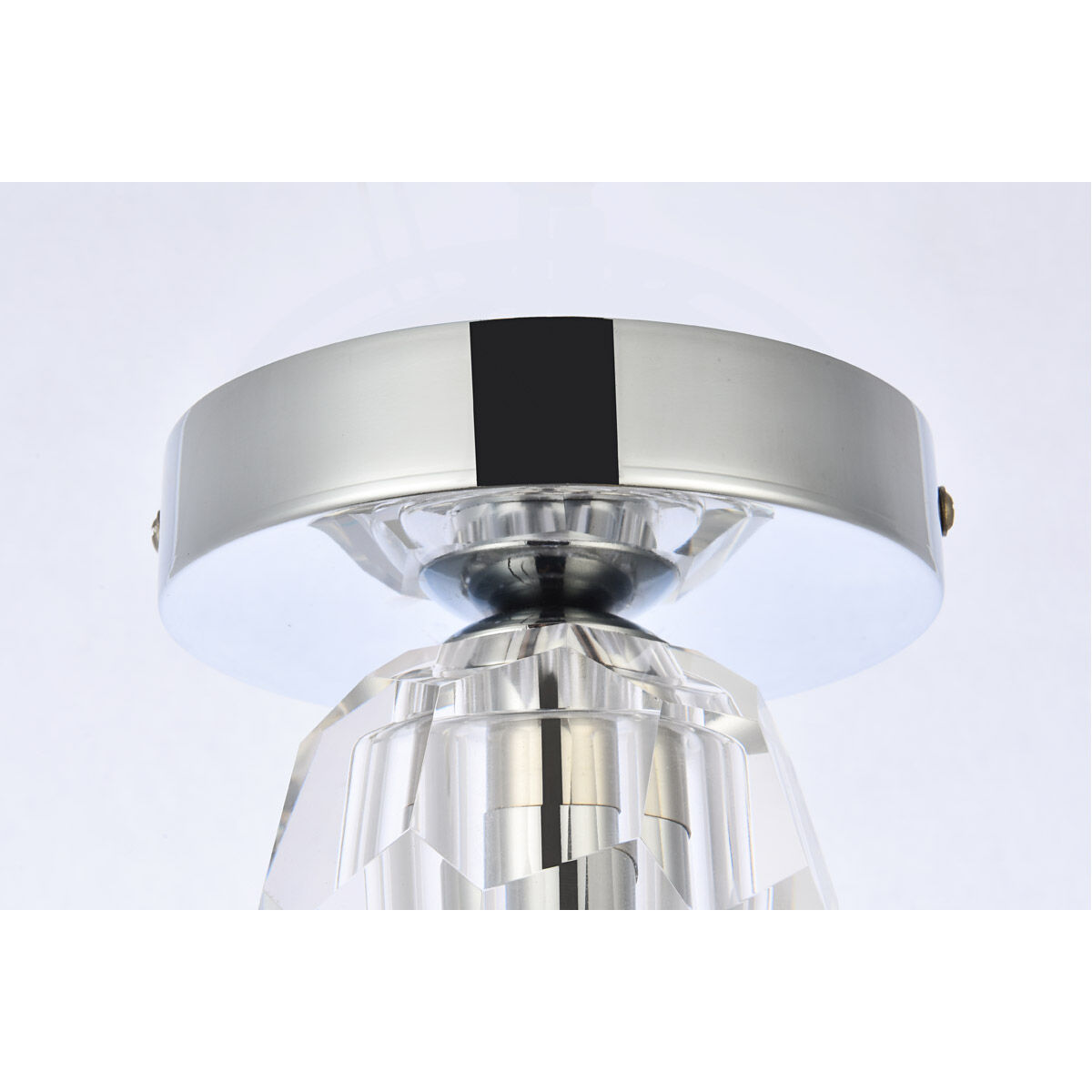 Eren 1 Light 4.7 inch Chrome Flush Mount Ceiling Light