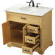 Americana 36 X 22 X 35 inch Natural Wood Vanity Sink Set