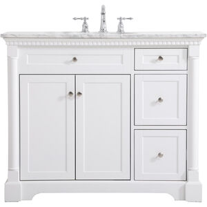 Clarence 42 X 22 X 35 inch White Vanity Sink Set