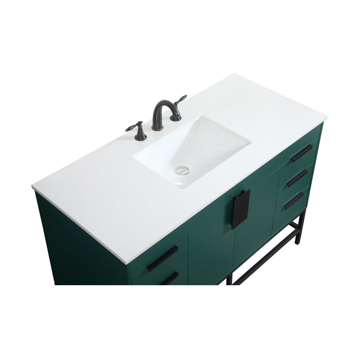 Eugene 48 X 22 X 33.5 inch Green Vanity Sink Set in Not Included