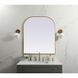 Blaire 36 X 34 inch Brass Mirror