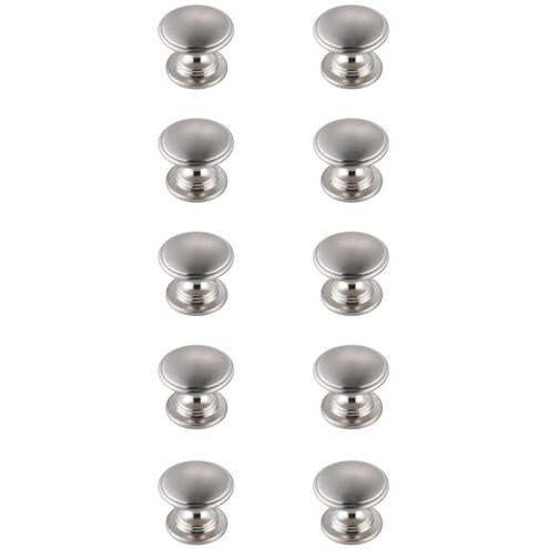 Kaid Brushed Nickel Hardware Cabinet Knob, Set of 10