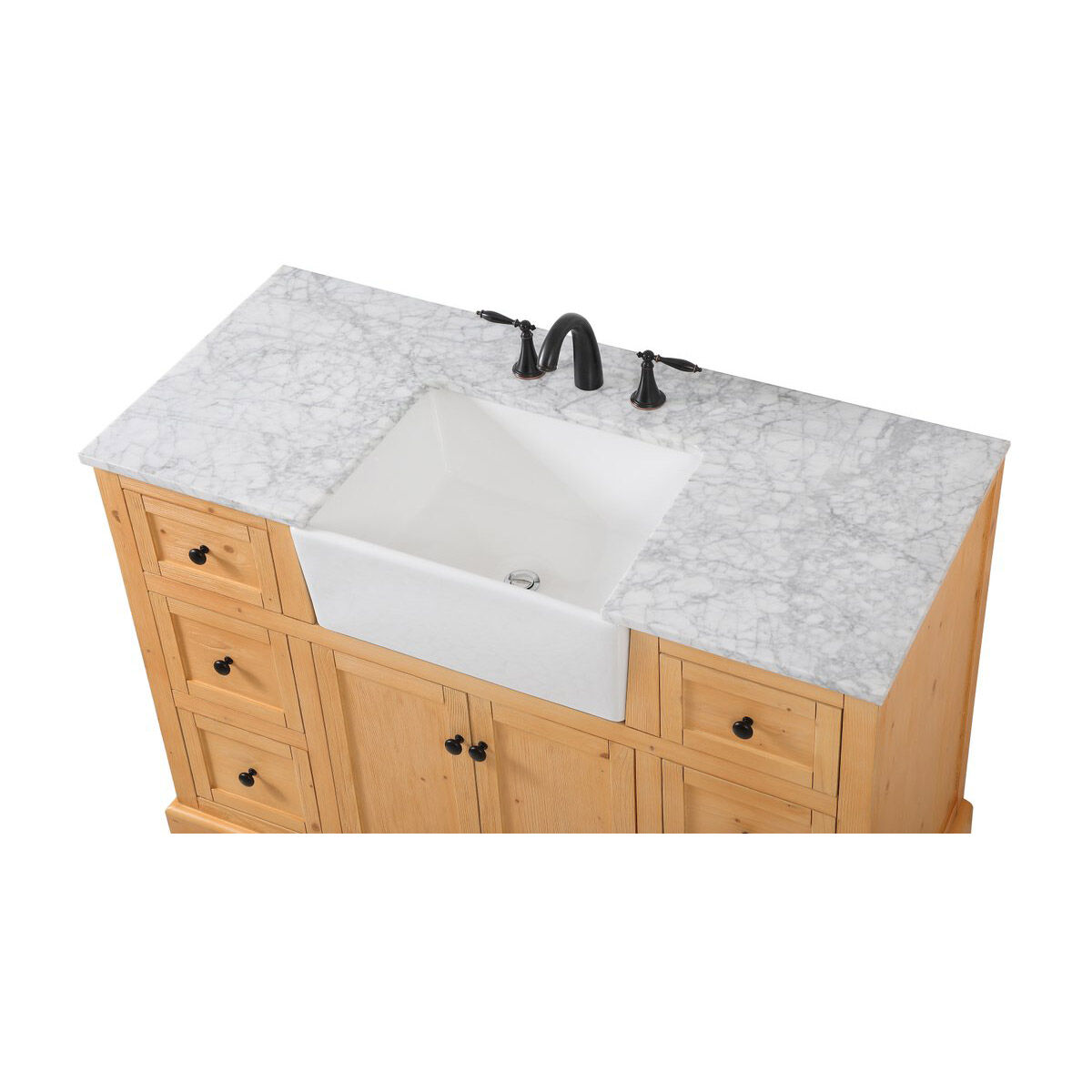 Franklin 48 X 22 X 35 inch Natural Wood Bathroom Vanity Cabinet