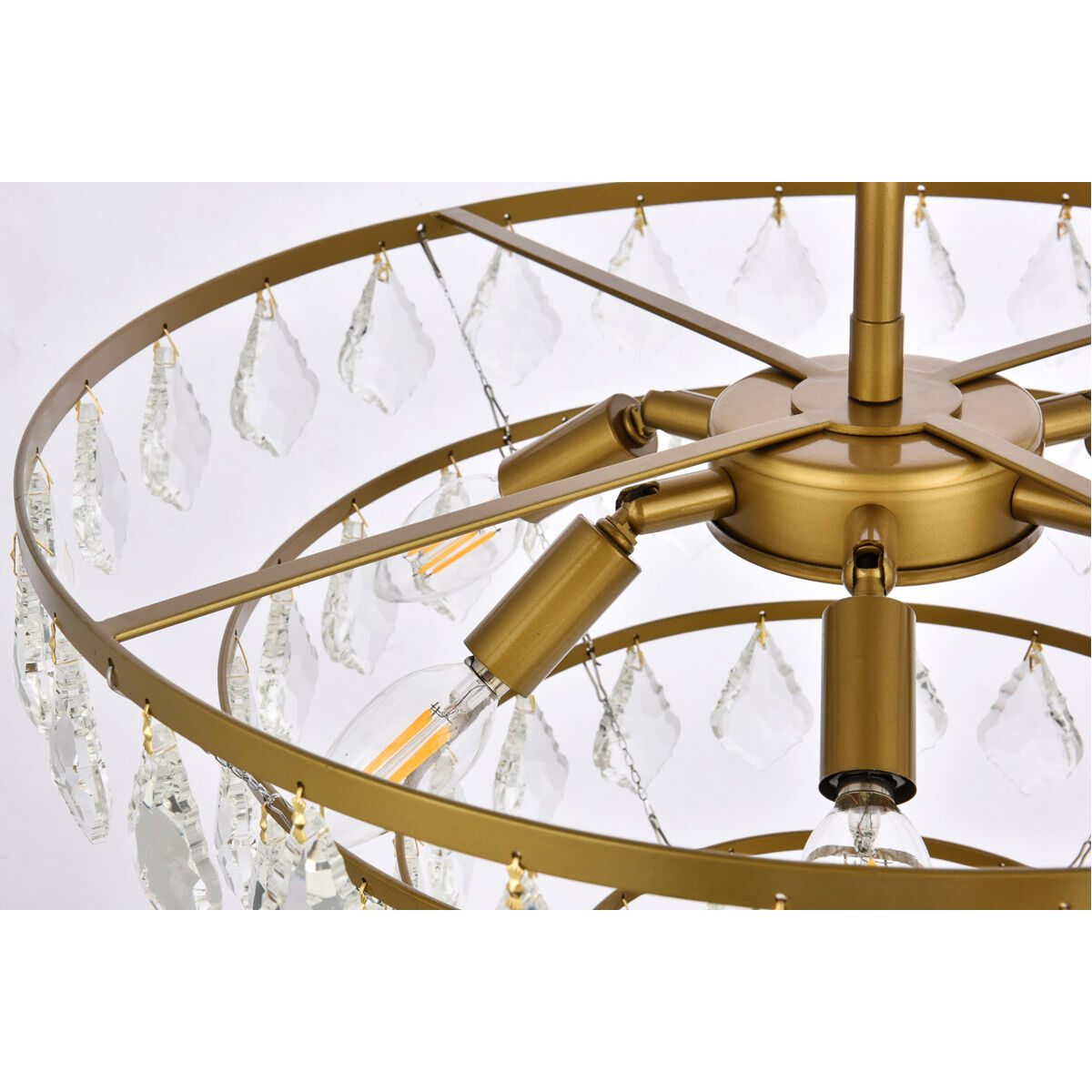 Ella 6 Light 20 inch Brass Pendant Ceiling Light
