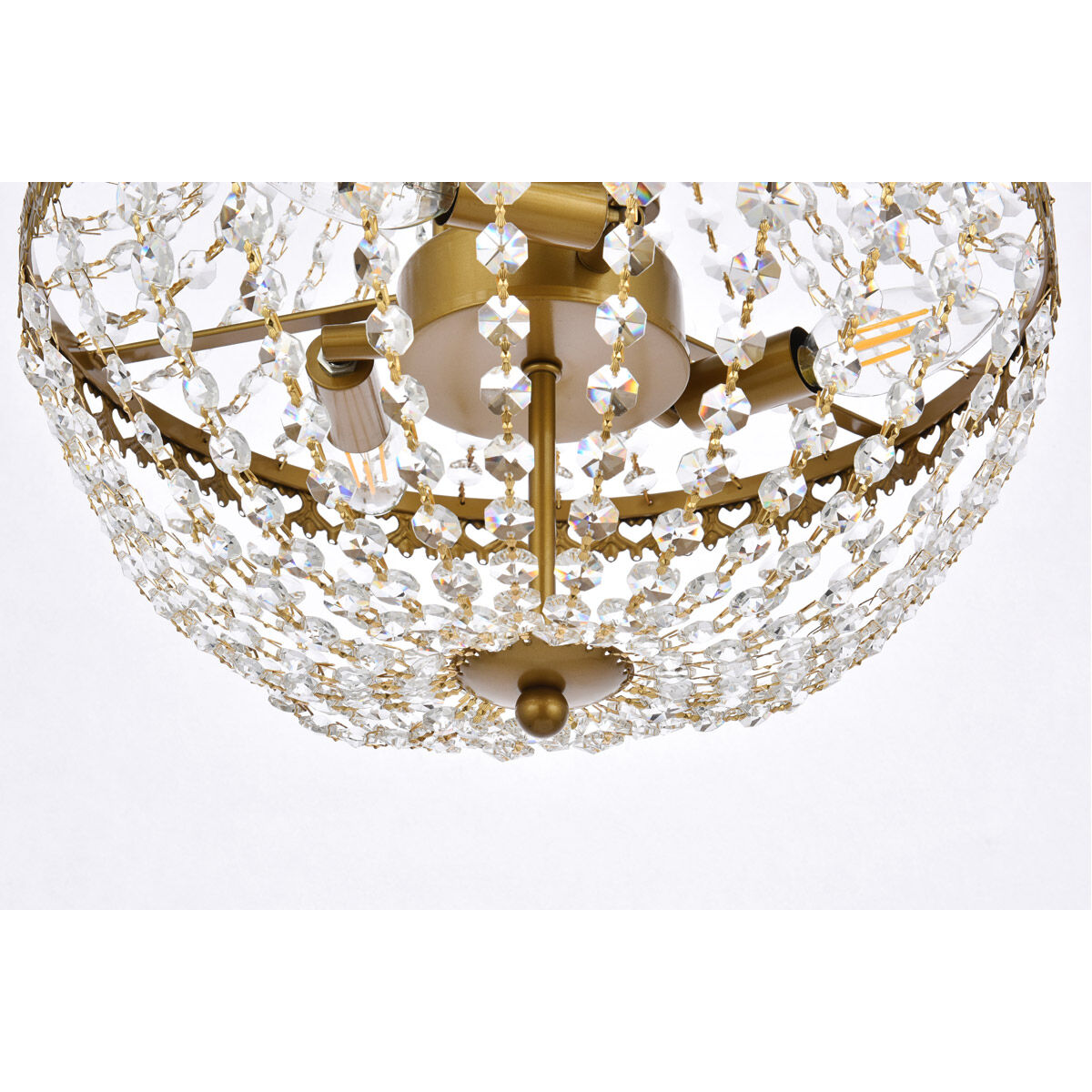 Valeria 5 Light 14 inch Brass Pendant Ceiling Light