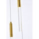 Ruelle 5 Light 16 inch Gold Pendant Ceiling Light