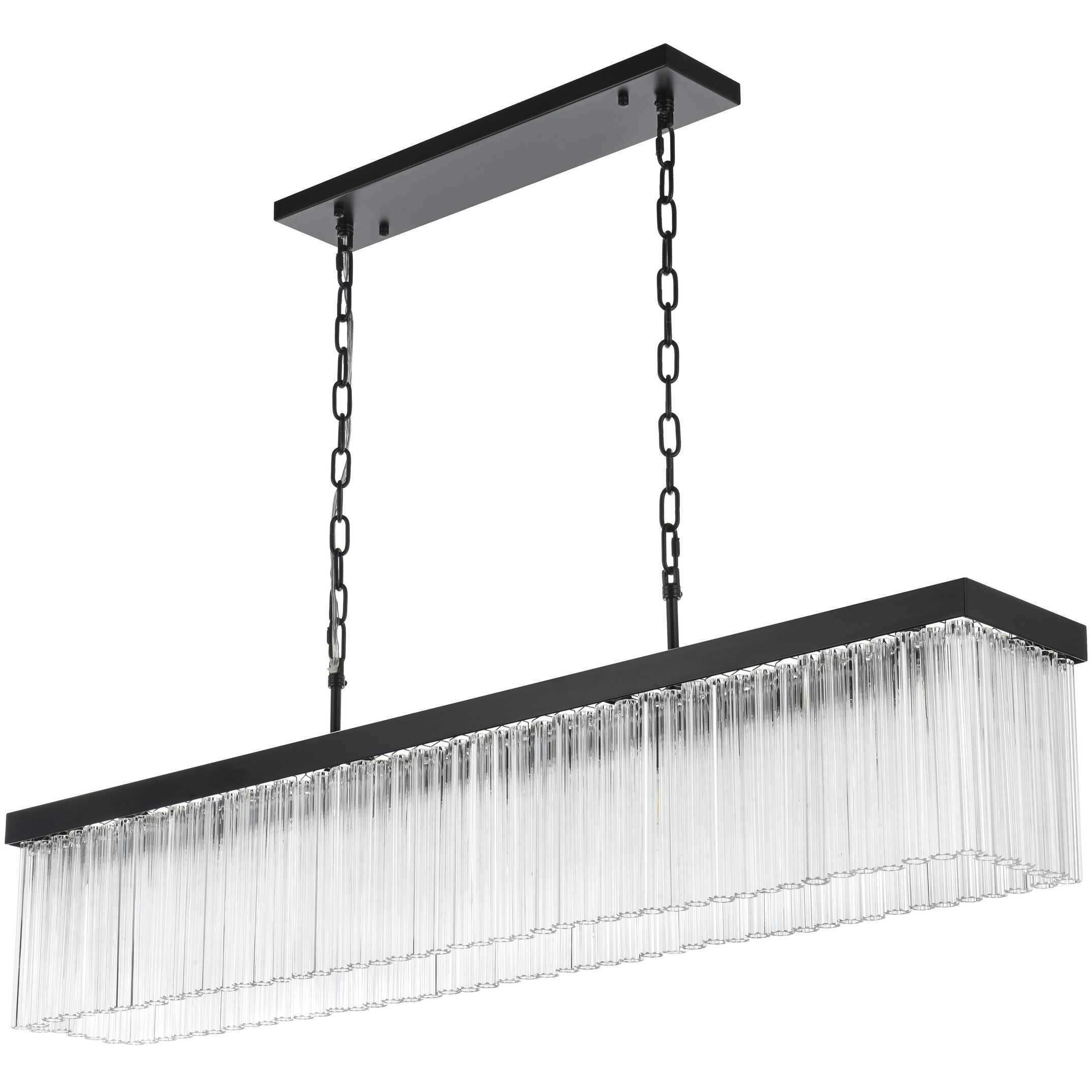 Harlow 6 Light 8 inch Black Chandelier Ceiling Light