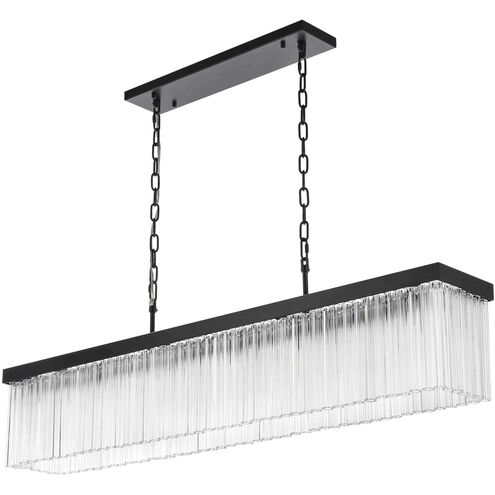 Harlow 6 Light 8 inch Black Chandelier Ceiling Light