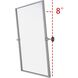 Amoura 30 X 24 inch Silver Mirror