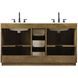 Chase 60 X 34 inch Linen Oak Bathroom Vanity Cabinet