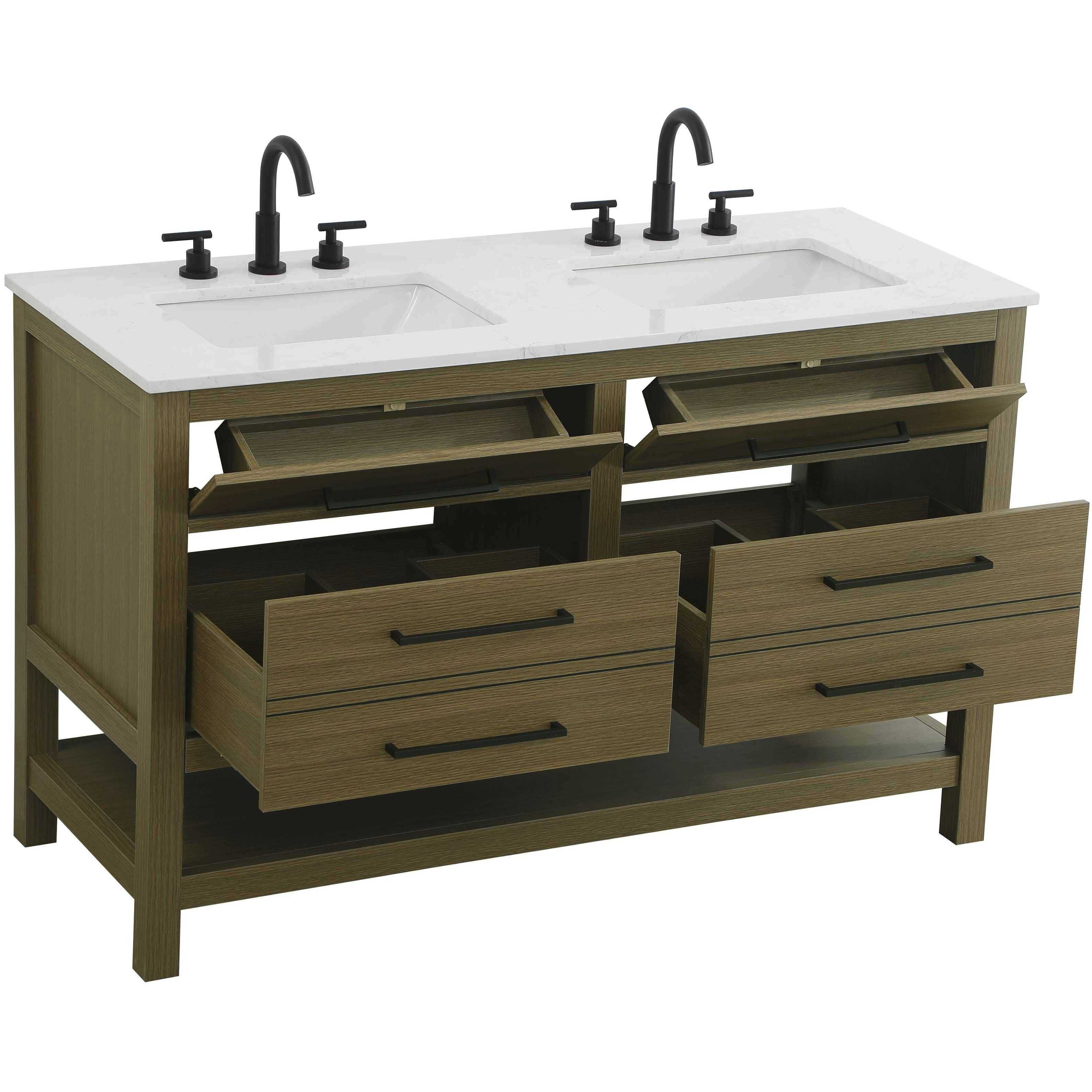 Karson 54 X 34 inch Chestnut Brown Bathroom Vanity Cabinet in 2