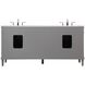 Bennett 72 X 21 X 35 inch Grey Vanity Sink Set